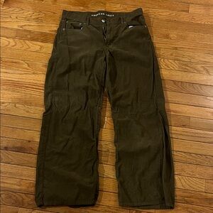 American Eagle Outfitters Dark Brown Corduroy Wide Leg Pants